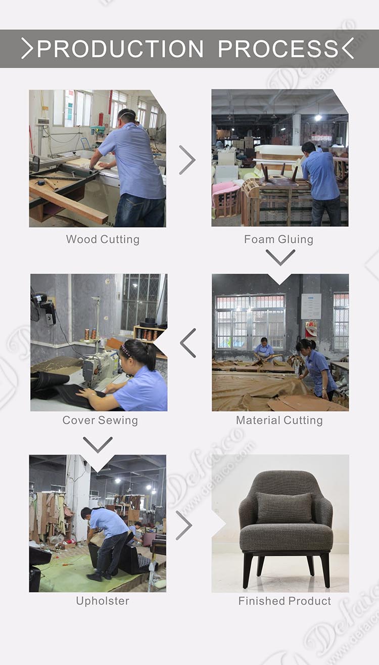 Luxury Modern Accent Lounge Solid Wood Leg Linen Armchair With Pillow