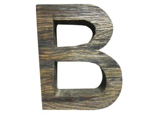 Vintage Wood Letter