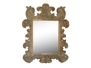 Wood Frame Wall Mirror