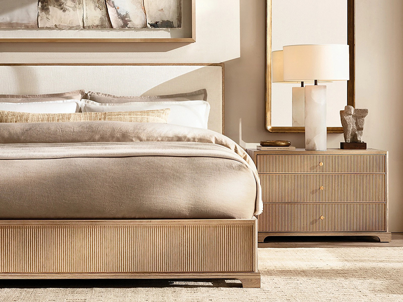 Wood Bed; Modern Bed;Brown Bed