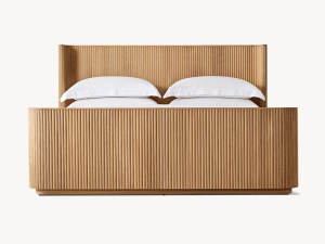 Oak Wooden Bed;New Style Bed;Shelter Bed With Footboard