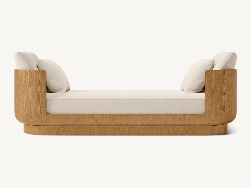 Wood Daybed; Modern Daybed;Brown Daybed