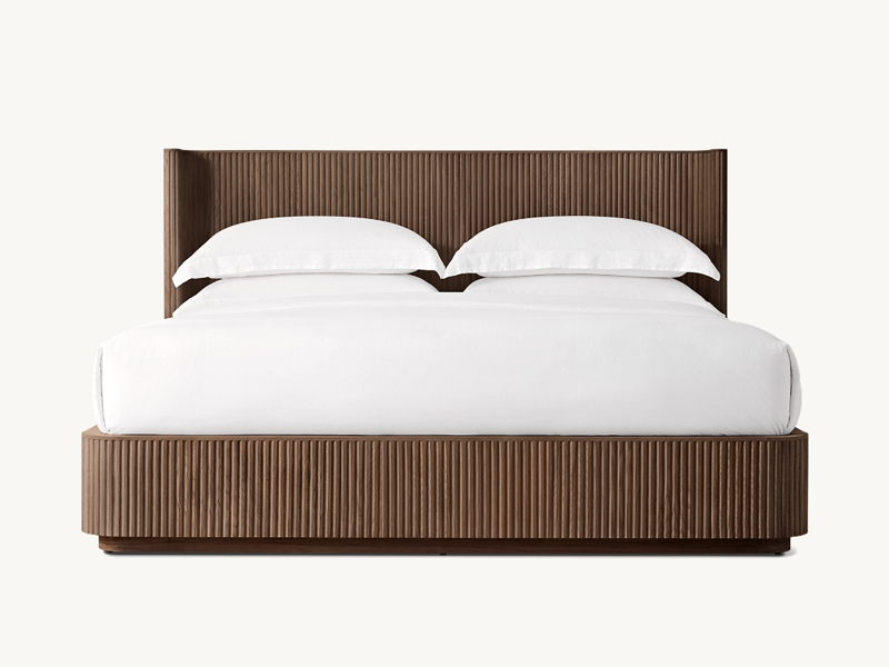 Postmodernism Soft Bed;European Oak Wooden Bed;Byron King Bed