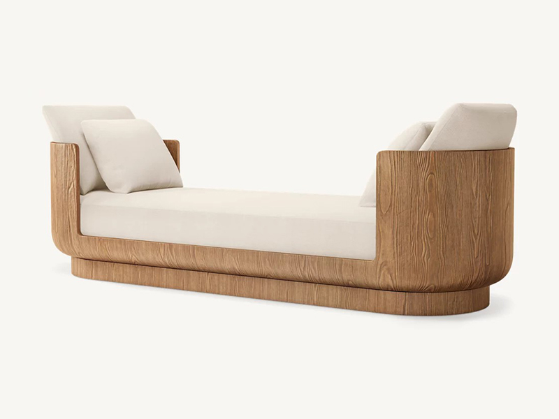 Wood Daybed; Modern Daybed;Brown Daybed