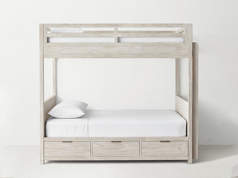 Laguna Storage Bunk Bed；Custom Bunk Bed；Madero Modern Laguna Storage Bunk Bed