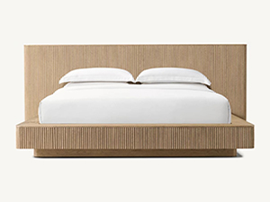 Wood Bed; Modern Bed;Brown Bed