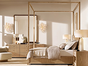 Wood Bed; Modern Bed;Brown Bed