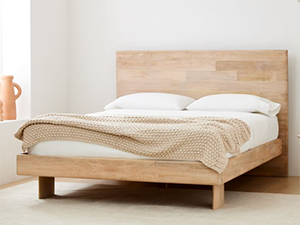 Solid Wood Bed,oak wood bed;modern bed