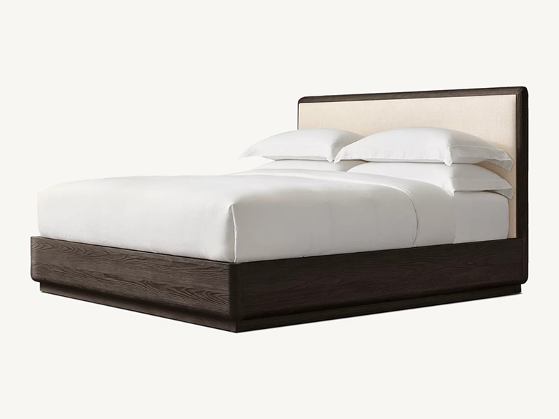 Wood Bed; Modern Bed;Brown Bed