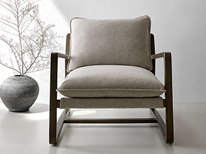 thaddeus chair;accent chair;boucle chair