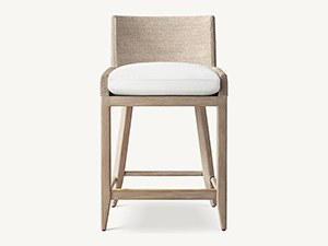 Water Grass Woven Bar, Bar Armchair,wood chair