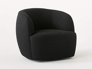 thaddeus chair;accent chair;boucle chair