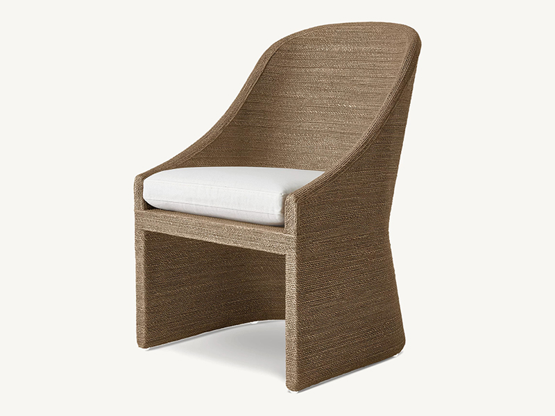 Water Grass Woven Bar, Bar Armlesschair,wood chair