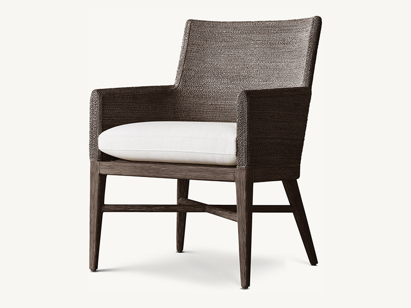 Water Grass Woven Bar, Bar Armlesschair,wood chair