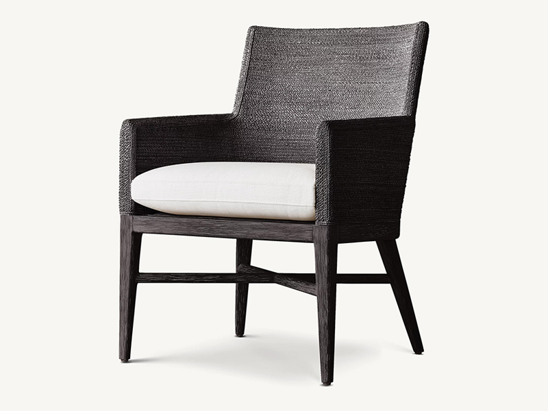 Water Grass Woven Bar, Bar Armlesschair,wood chair