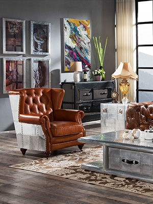 Antique Aluminum Chair