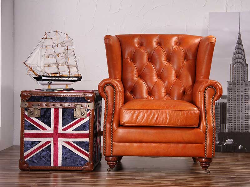 Aluminum Chesterfield Chair