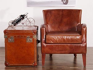 Vintage Old Leather Armchair