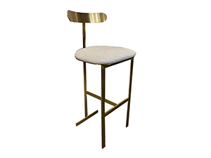 Modern PU Fabric Barstool Wooden Chairs