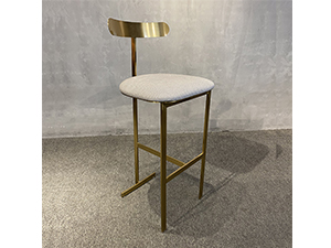 Modern PU Fabric Barstool Wooden Chairs