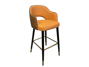 Nordic Lounge Luxury Italian Bar Stool Leather