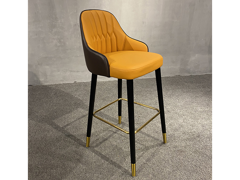 Nordic Lounge Luxury Italian Bar Stool Leather
