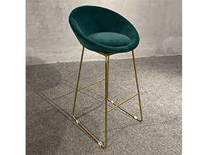 Modern Gold Metal swivel industrial modern bar stool