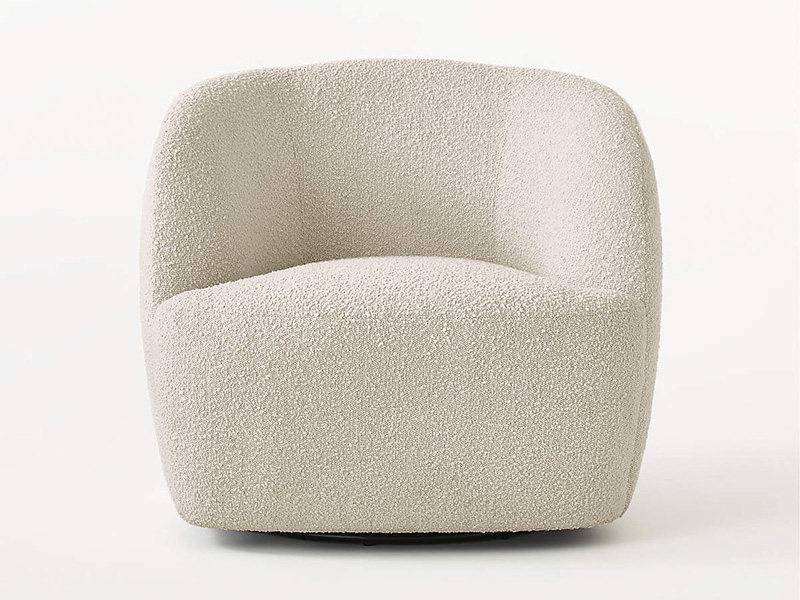 thaddeus chair;accent chair;boucle chair