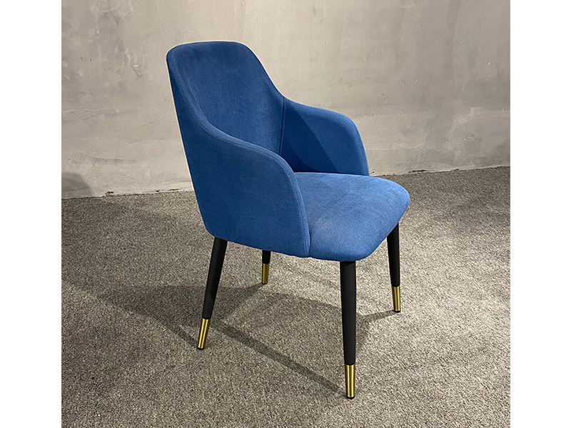 Luxury Choice Home Furniture Velvet Seat Fabric Dining Chair