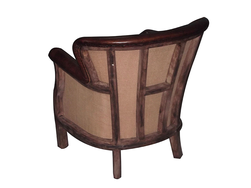 Deconstructed Furniture Living Room Single Leather Chair