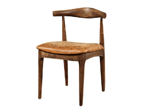 Mid-Century Vintage Leather Dining Chair