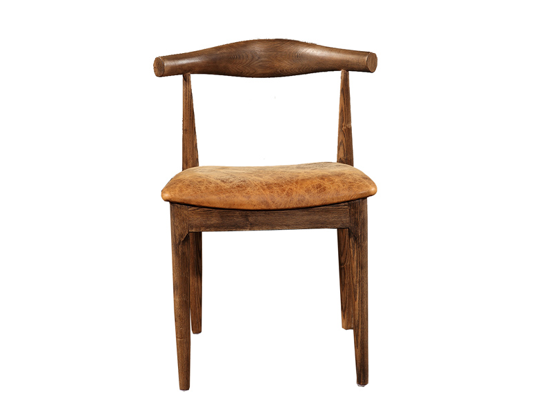 Mid-Century Vintage Leather Dining Chair