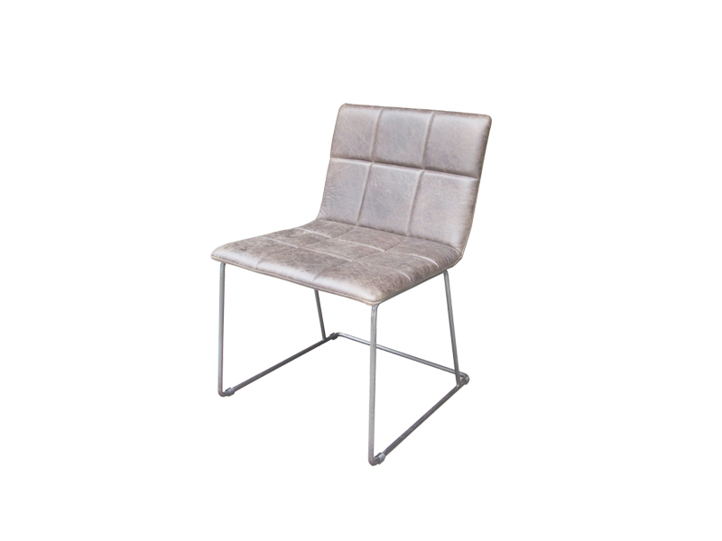 Metal Frame And Leather Creative Dining Chair Use In Living Room Restaurant Club Office