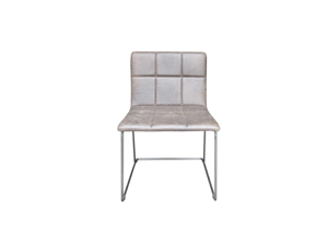 Metal Frame And Leather Creative Dining Chair Use In Living Room Restaurant Club Office