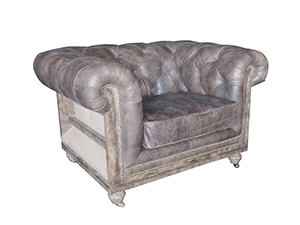 Deconstructed Furniture Living Room Single Leather Chair