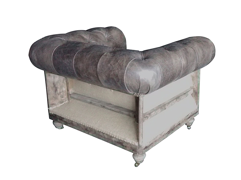 Deconstructed Furniture Living Room Single Leather Chair