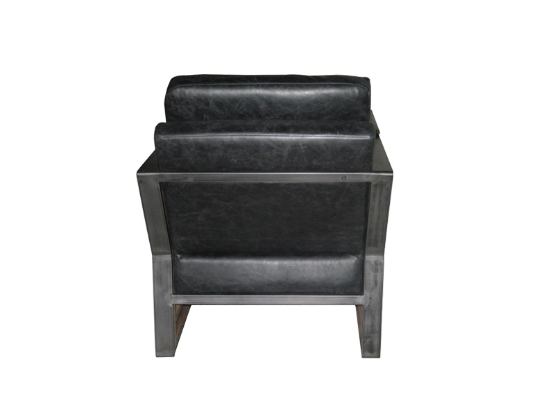 Black Antique High Back Strong Dining Chairs With Wood Frame And Cushion