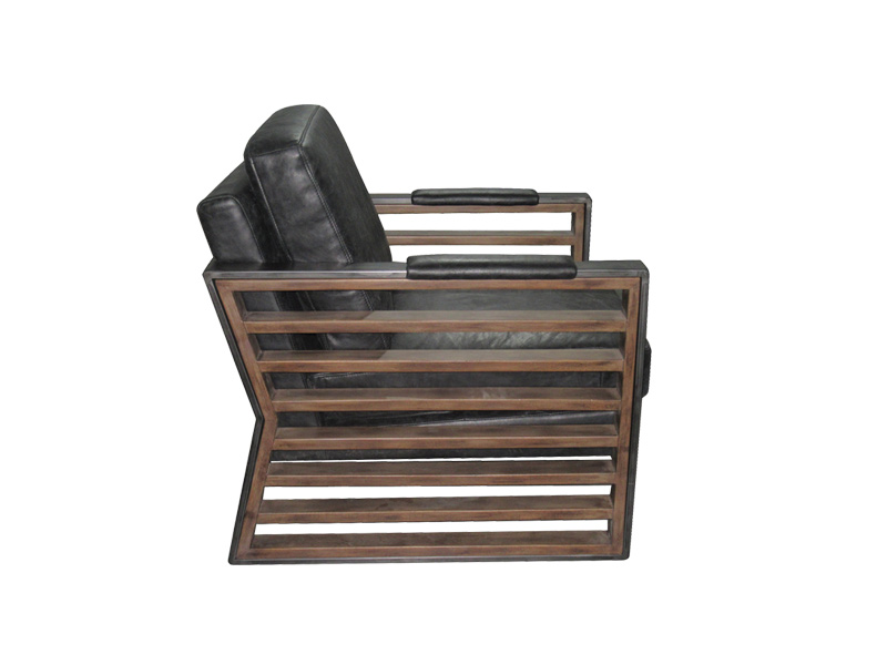 Black Antique High Back Strong Dining Chairs With Wood Frame And Cushion