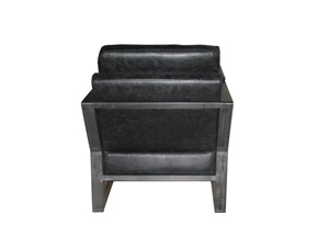 Black Antique High Back Strong Dining Chairs With Wood Frame And Cushion