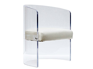 Luxury Modern Leisure Transparent Acrylic Round Chair