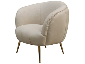 Vintage Velvet Armchair with Steel Legs