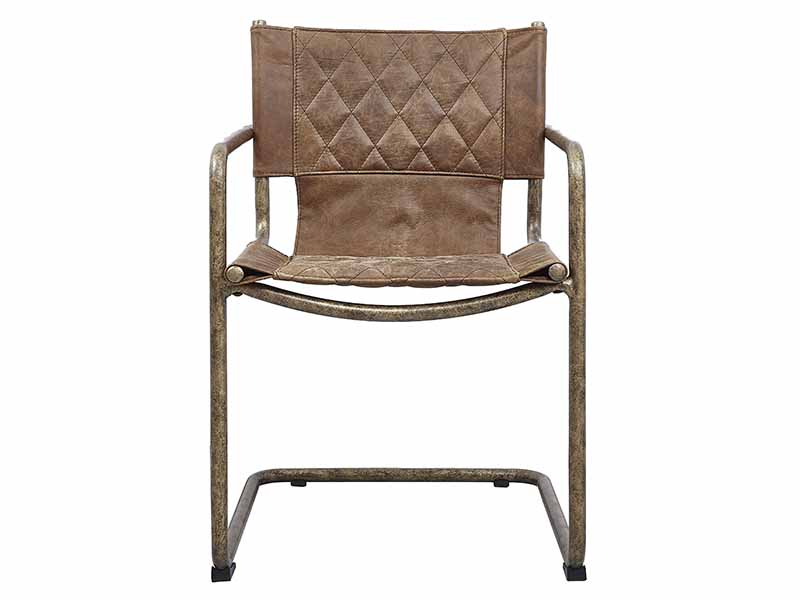 Antique Leather Industrial Chair