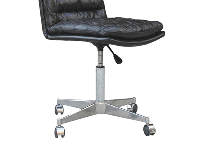 Height Adjustable leather office chair