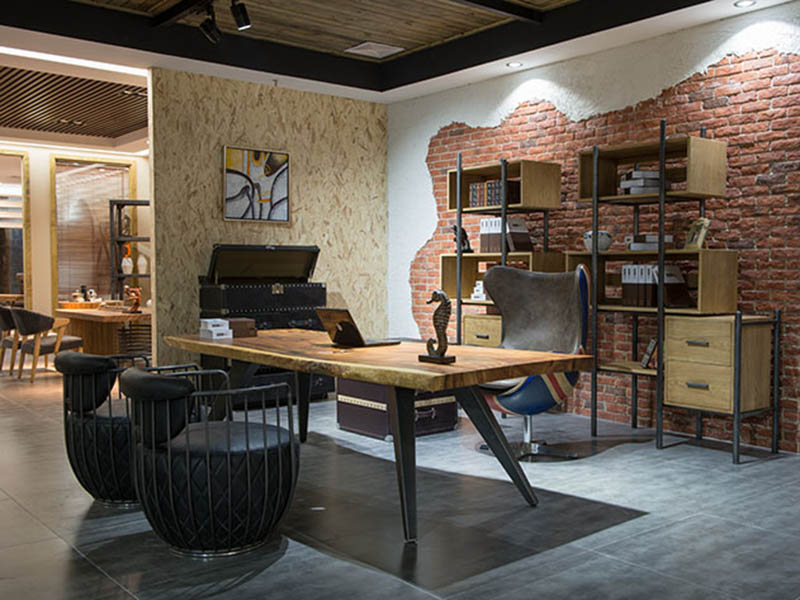 Black Leather Office Armchair