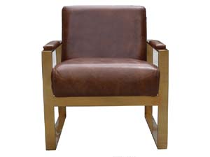 Industrial Chair With Steel Frame