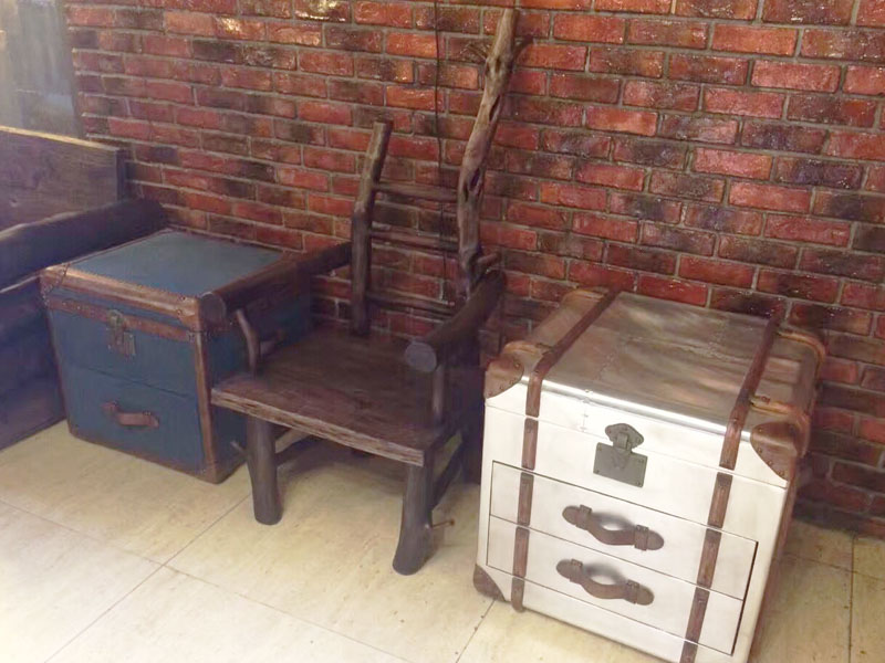 Original Ecological Solid Wood Leather Cushion Chair