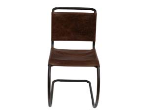 Vintage Industrial Style Tubular Iron Base Chair