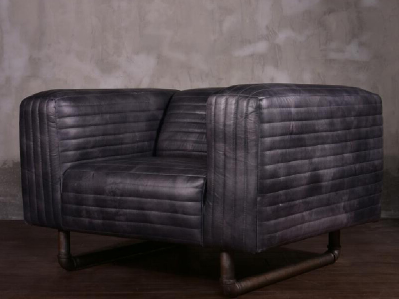 Water Pipe Industrial Vintage Leather Chair