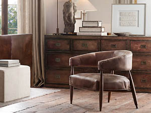 Mid-Century Vintage Leather Jensen Dining Chair