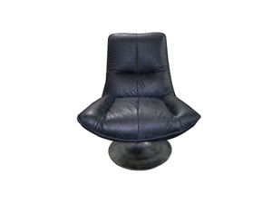 Bespoke Antique Furniture High Back Chair With Circular Base